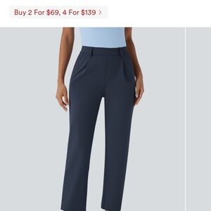 HALARA Navy Straight Leg Women's Pants